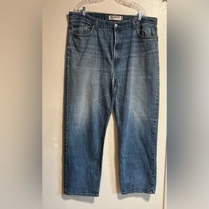 Levis 550 Mens Jeans 42x32 Pre Owned Relaxed Fit